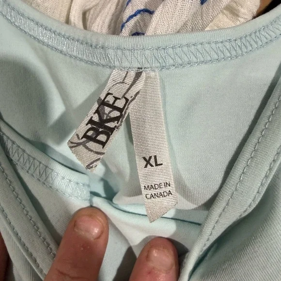 Casual Light Blue Sleeveless Top - Picture 2 of 3